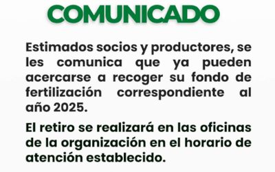 COMUNICADO - Socios y Productores